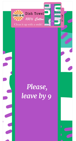 Leave by 9 Dish Towel