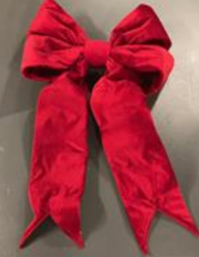 Large Velvet Display Bow