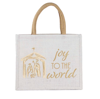 Joy to the World Nativity Gift Tote