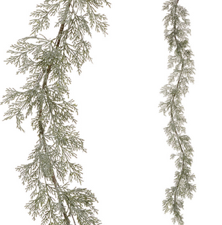 6' ICED CEDAR GARLAND