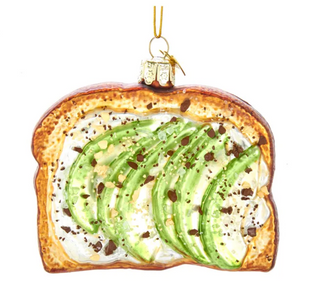 Noble Gems™ Glass Avocado Toast Ornament