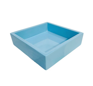 Light Blue Bamboo Cocktail Napkin Holder
