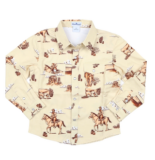 Cattle Drive Pearl Snap Long Sleeve Shirt