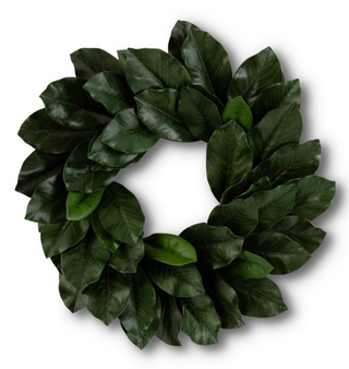 28 Inch Green Magnolia Leaf Wreath