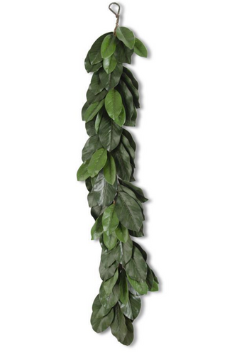 60 Inch Green Magnolia Leaf Garland