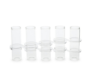 S/5 Hinged Tube Flower Vases / Arranger in Gift Box