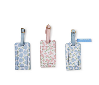 Hydrangea Print Luggage Tag
