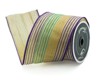 Mardi Gras Stripe Ribbon