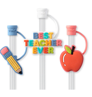 Teacher Life Straw Topper Set