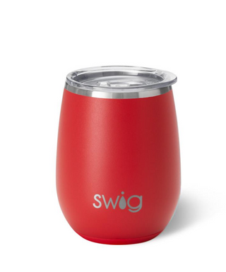 Red Stemless Wine Cup 14oz