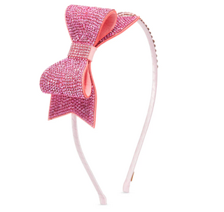 Double Crystal Bow Headband