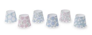 Hydrangea Set of 2 Decorative Paper Shade Covers