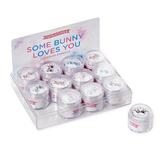 Bunny Stud Earrings with Crystals