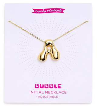 Bubble Initial Letter Necklace