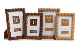 Hand-Carved Twist Photo Frame