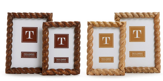 Hand-Carved Twist Photo Frame