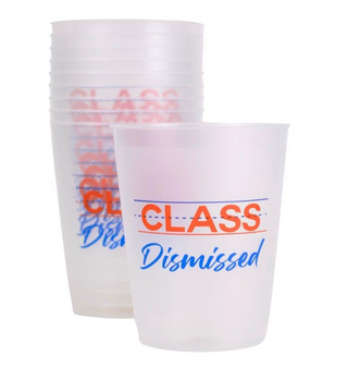 Class Dismissed Party Cups (Set of 10)
