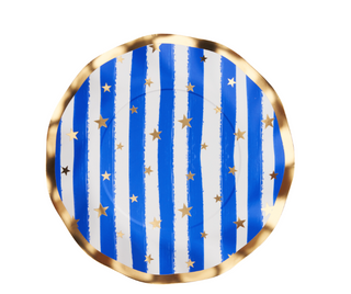 Wavy Salad Plate Patriotic Confetti