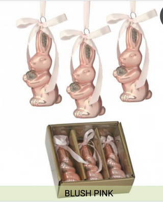 4.5" Glass Bunny Box of 3