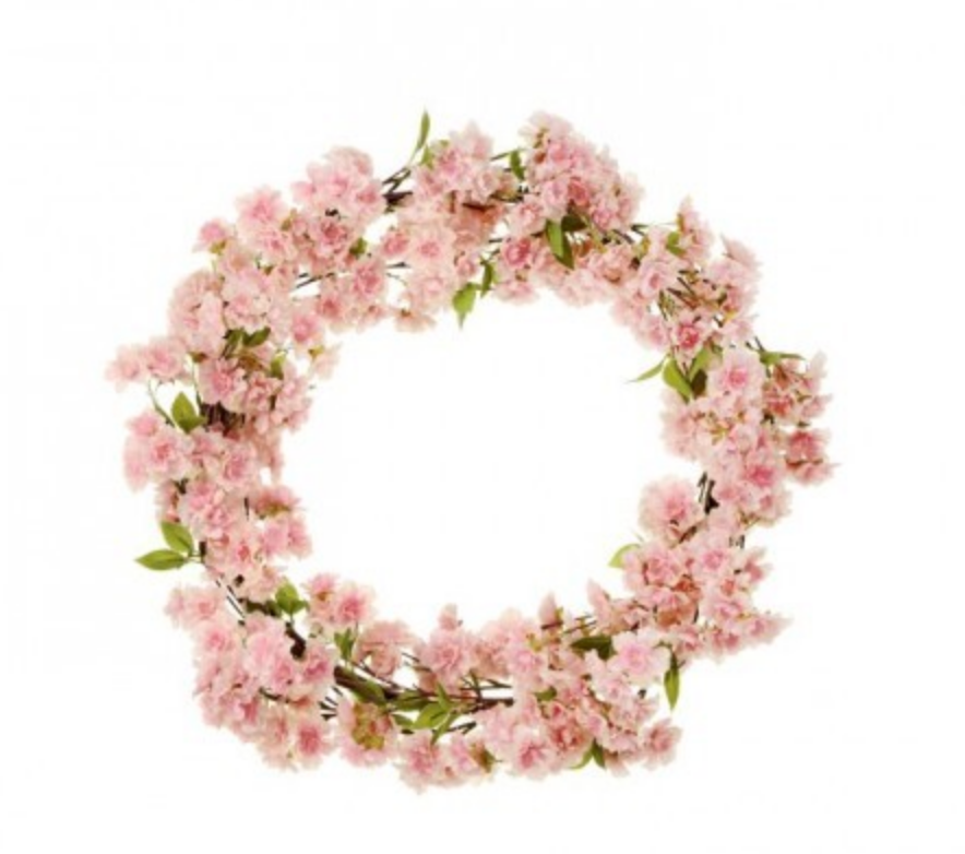 Cherry Blossom Wreath 24"
