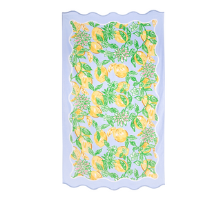 Scalloped Beach Towel, Make Lemonade
