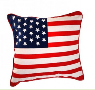18X18" AMERICANA STARS & STRIPES PILLOW