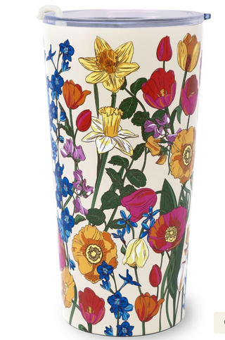 Stainless Steel Tumbler- Meadow Bouquet Seedpearl