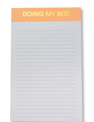 DOING MY BEST - LINED NOTEPAD