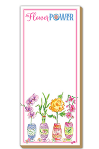 HANDPAINTED MAHJONG ORCHIDS AND BAMBOO FLOWER POWER LUXE SKINNY PAD