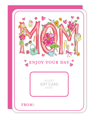 HANDPAINTED MOM ENJOY YOUR DAY MOM ICONS GIFT CARD GREETING