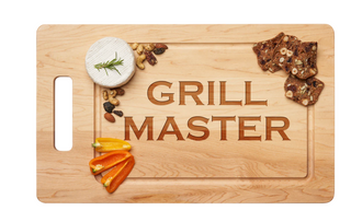 Grill Master - Handled Maple Wood Cutting + Cheeseboard 20 x 12"