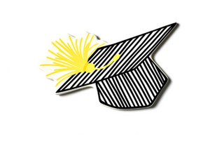 Striped Graduation Cap Mini Attachment