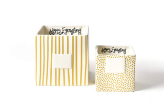 Gold Stripe Mini Nesting Cube