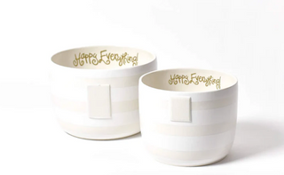 White Stripe Mini Happy Everything! Bowl