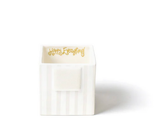 White Stripe Mini Nesting Cube