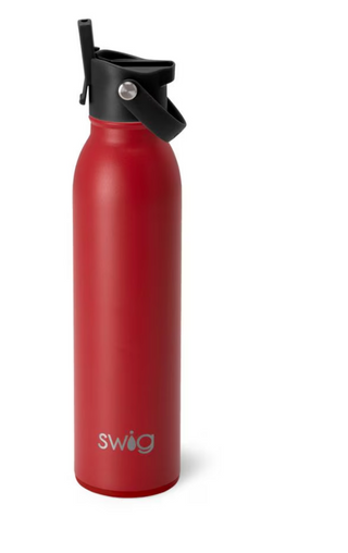 Crimson Flip + Sip Water Bottle 20oz