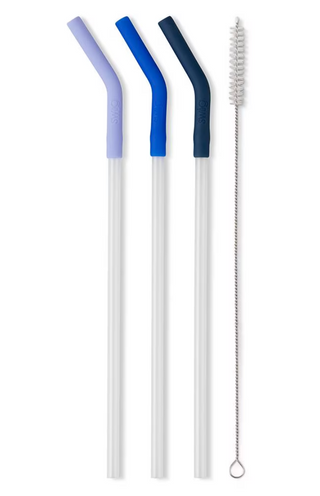 Hydrangea/Royal/Navy Reusable Straw Set (Mega Mugs)