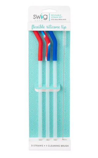 All American Reusable Straw Set (Mega Mugs)