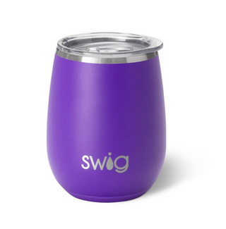 Purple Stemless Wine Cup 14oz