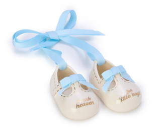 Thank Heaven Pair of Baby Shoes Keepsake Ornament in Gift Box