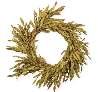21 Inch Brown & Green Eva Leaf Spray Wreath