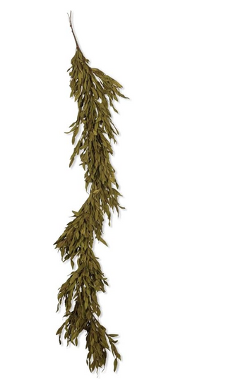 Brown and Green Leaf Spray Garland