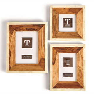 Wood and Bone Photo Frame