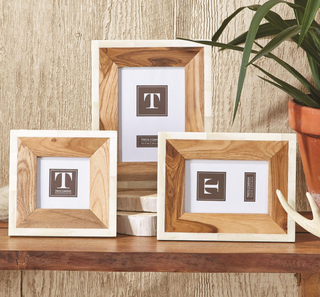 Wood and Bone Photo Frame