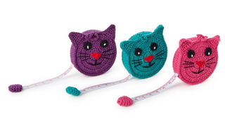 Kitty Kat Hand-Crocheted Measuring Tape