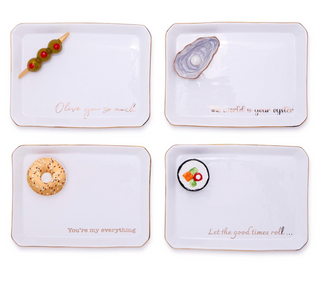 Icon Trinket Tray with Saying in Gift Box