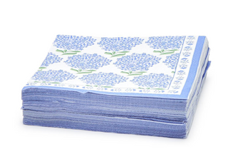 Hydrangea 3-Ply Paper Cocktail Napkin