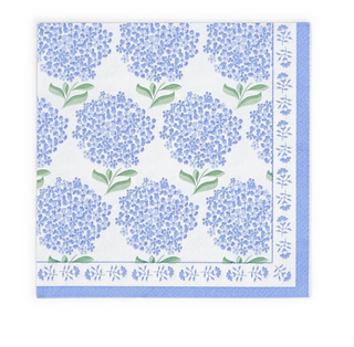 Hydrangea 3-Ply Paper Cocktail Napkin