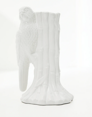 Tapered Candle Holder, Resort White (Parrot)