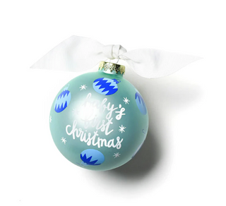 Baby's First Christmas Glass Ornament